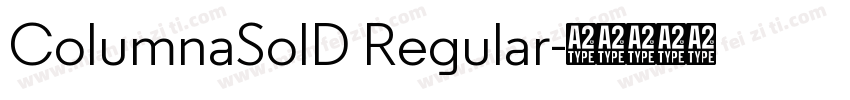 ColumnaSolD Regular字体转换